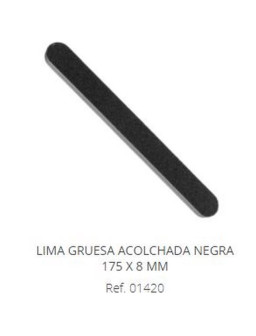 LIMA GRUESA ACOLCHADA NEGRA...