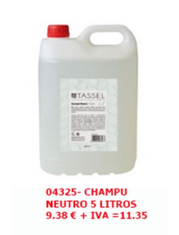 CHAMPU NEUTRO 5 LITROS TASSEL