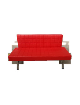 SOFA DE ESPERA ECO TAPIZ ROJO