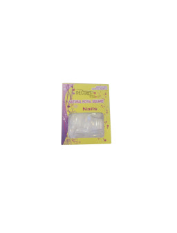 SET 24 TIPS UÑAS TRANSPARENTE