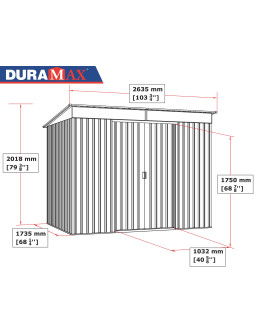 Top Shed Pent Roof 8 x 6 |...